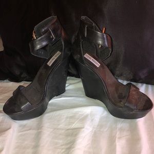 Black Steve Madden Wedges